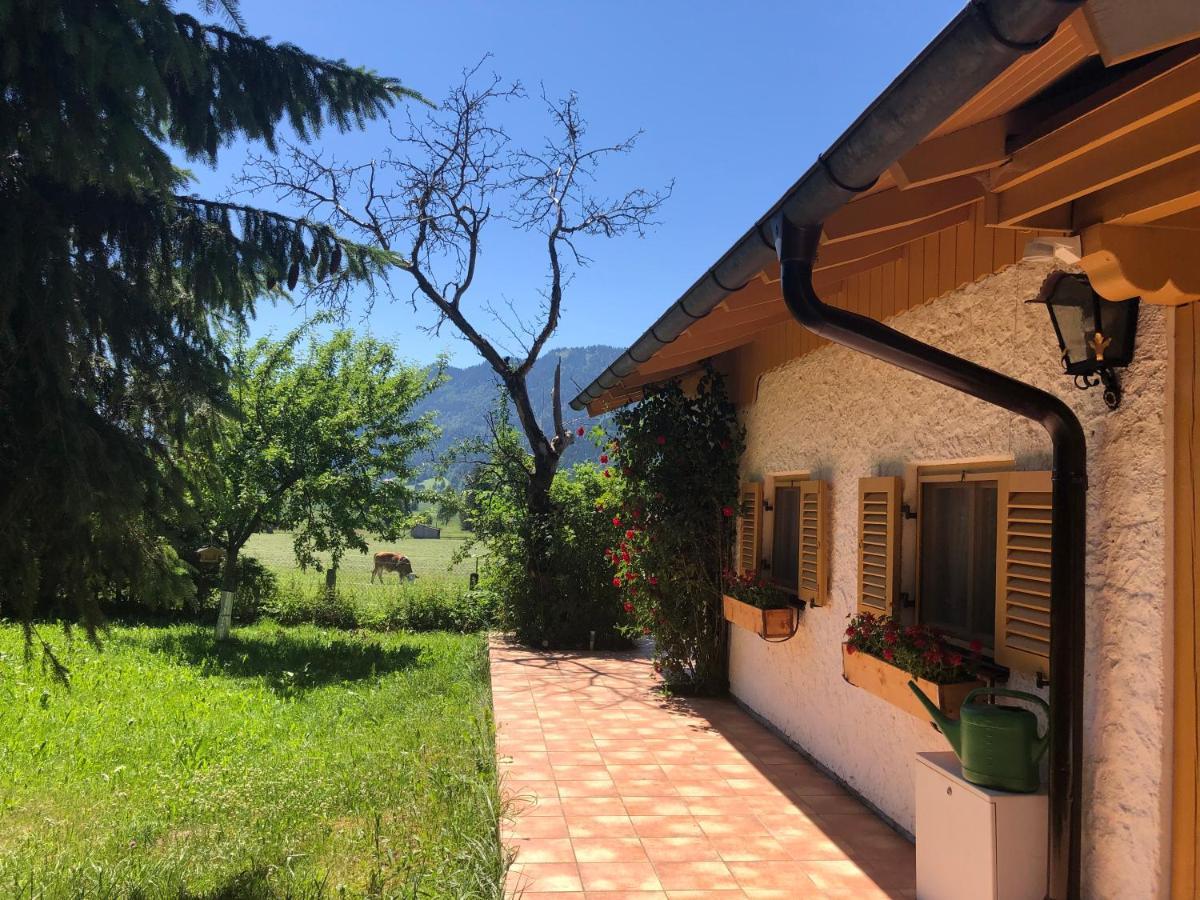 Ferienhaus Veronika Mit 2000Qm Garten Und Bergblick Unterammergau Dış mekan fotoğraf