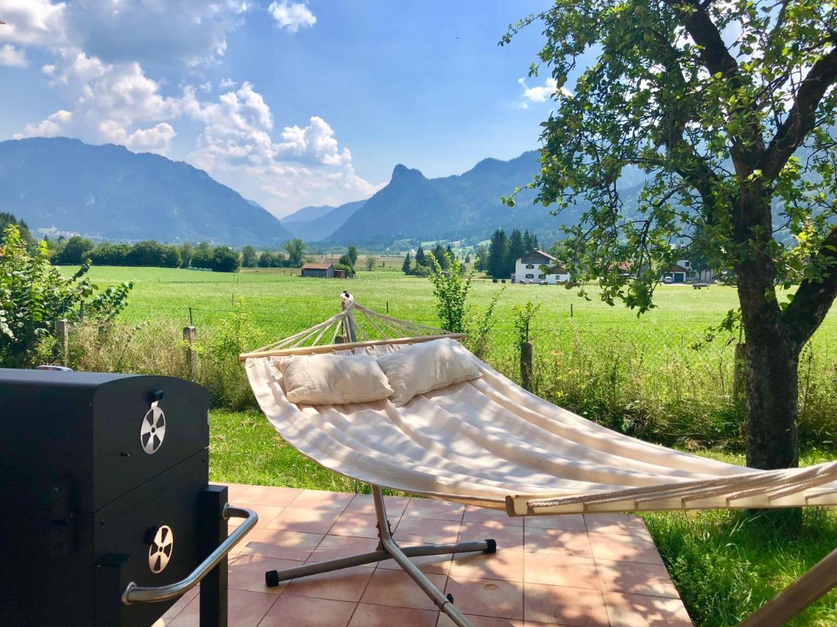 Ferienhaus Veronika Mit 2000Qm Garten Und Bergblick Unterammergau Dış mekan fotoğraf